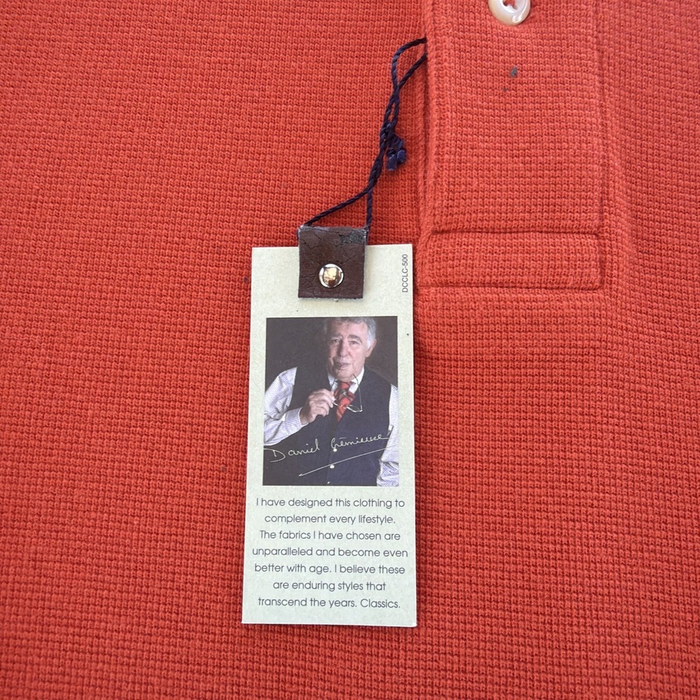 NEW Men's Daniel Cremieux Polo Shirt Size Large  100% Cotton Tags On - Picture 3 of 9